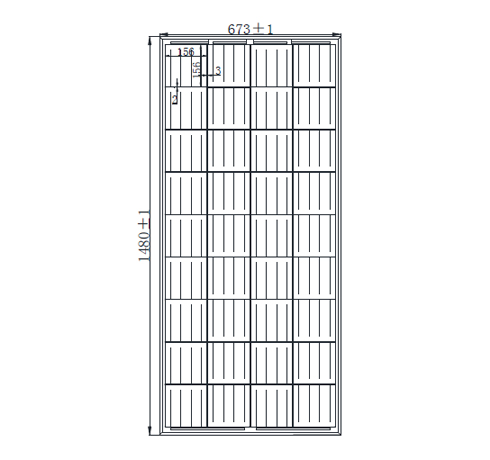 Engineering Drawings Of Poly Solar Panel 160w