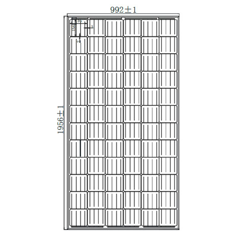 Engineering Drawings Of JAYUAN Mono Solar Panel 340w
