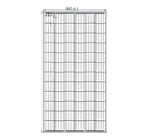 Engineering Drawings Of JAYUAN Poly Solar Panel 340w