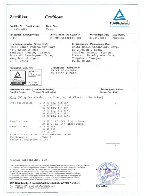 Jayuan Certificate of Conformity Low Voltage Directive